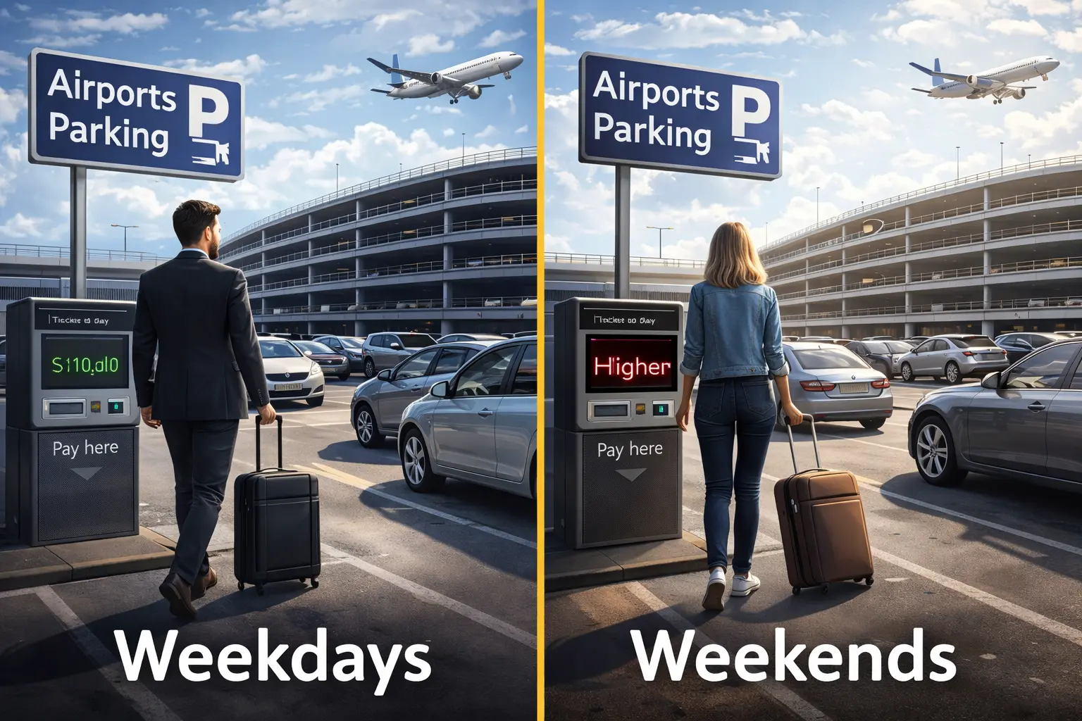 Is Airport Parking Cheaper on Weekdays or Weekends in the UK?