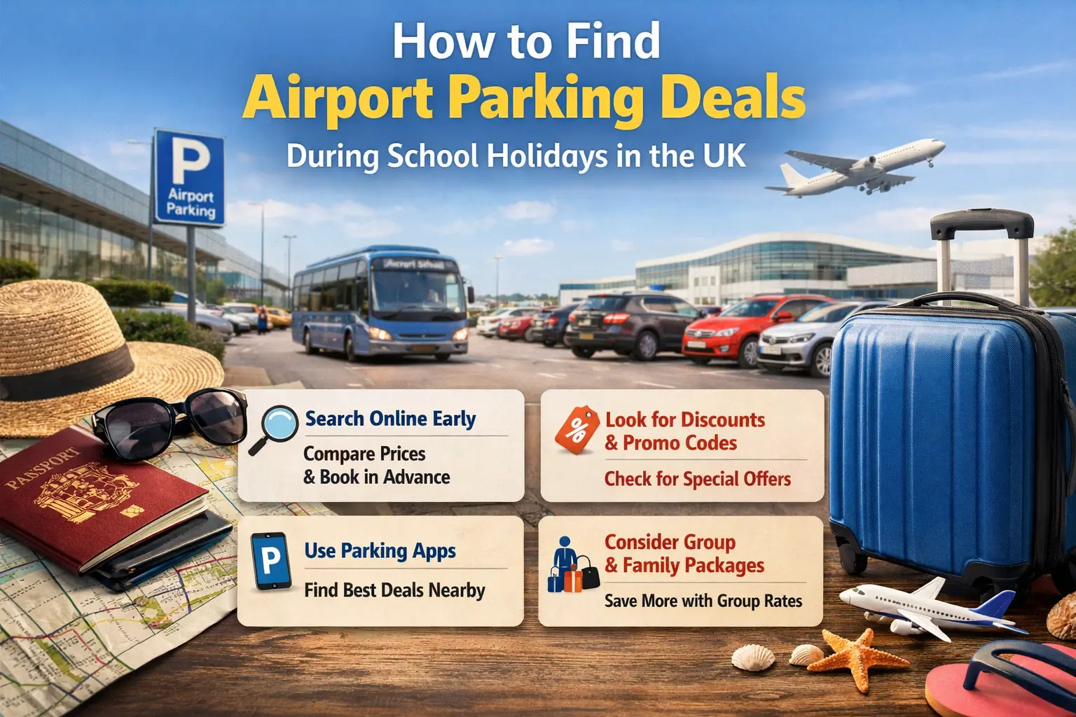 How to Find Airport Parking Deals During School Holidays in the UK