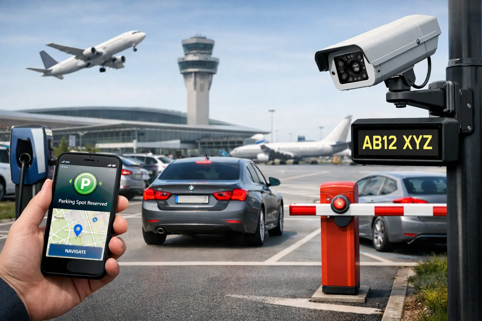 Smart Airport Parking UK: Applications and Technology to Save Money