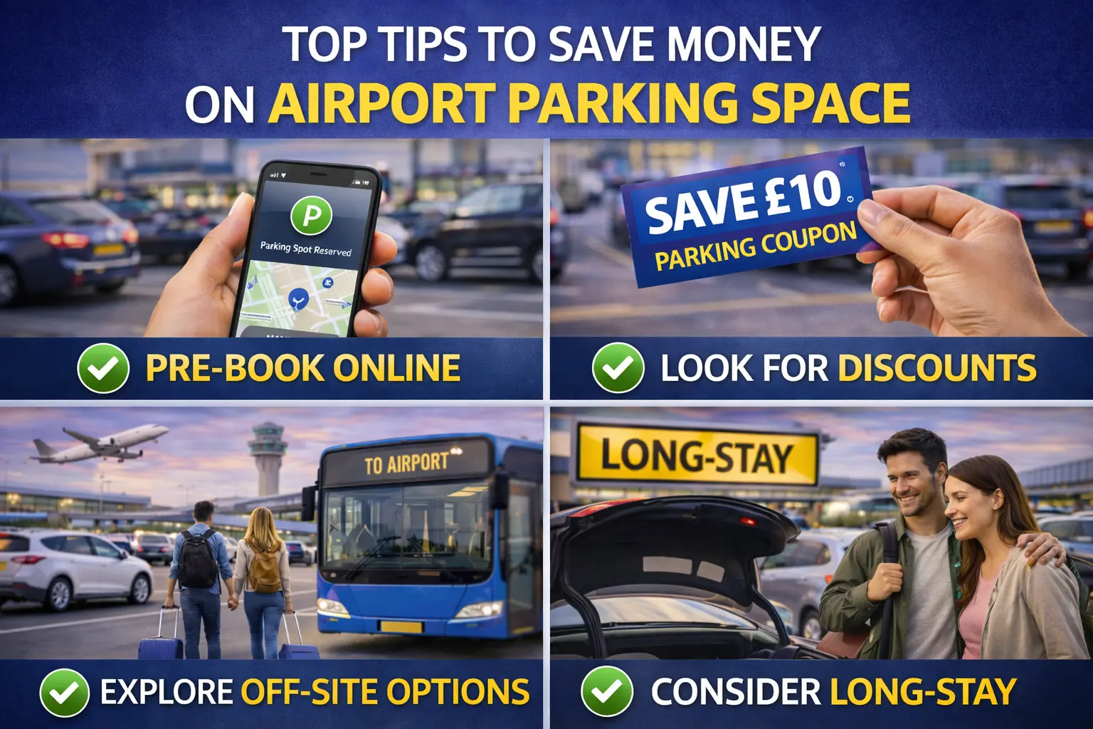 Top Tips to Save Money on Airport Parking Space