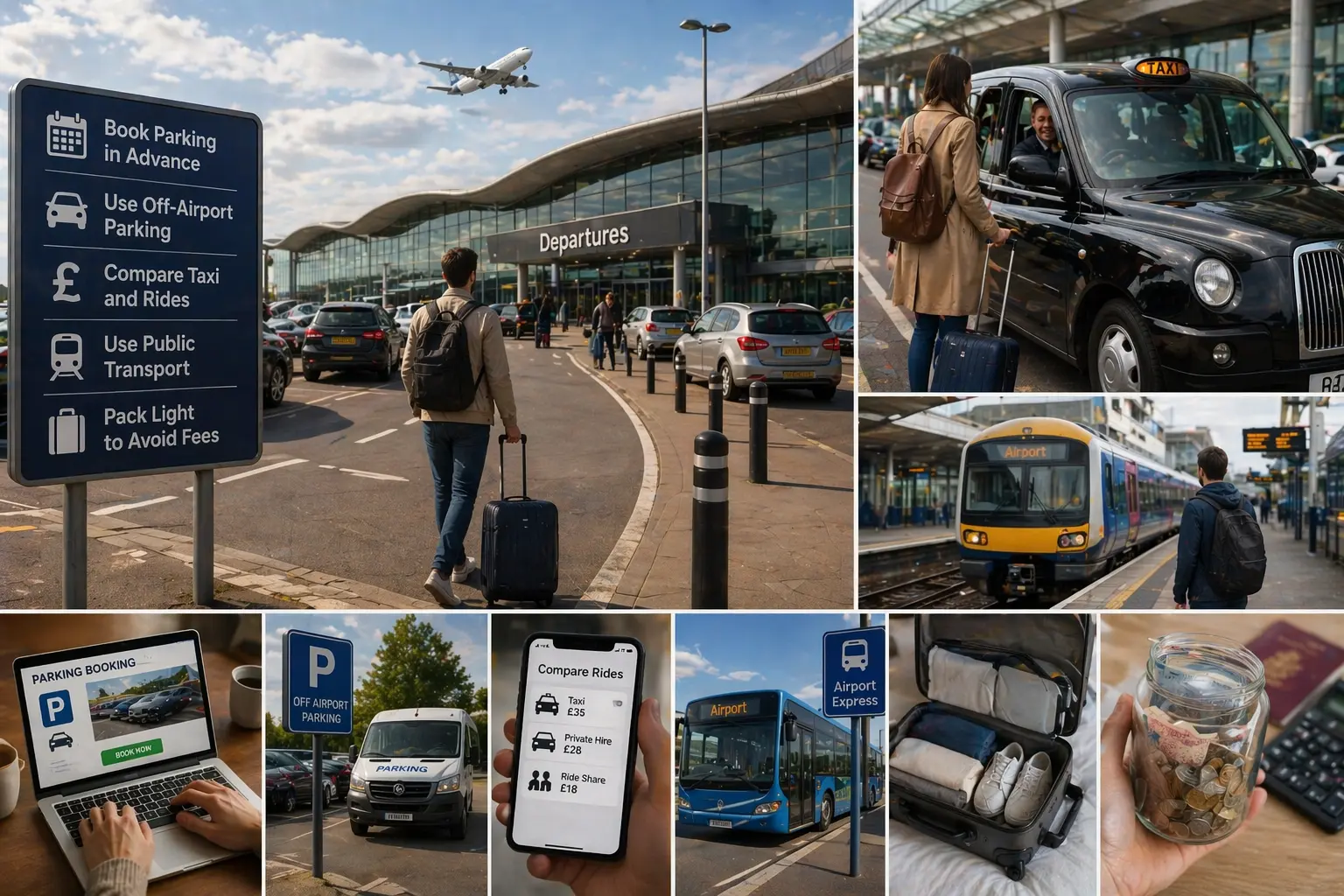 Budget Travel Tips for UK Airports (Save on Parking, Taxi &amp; More)