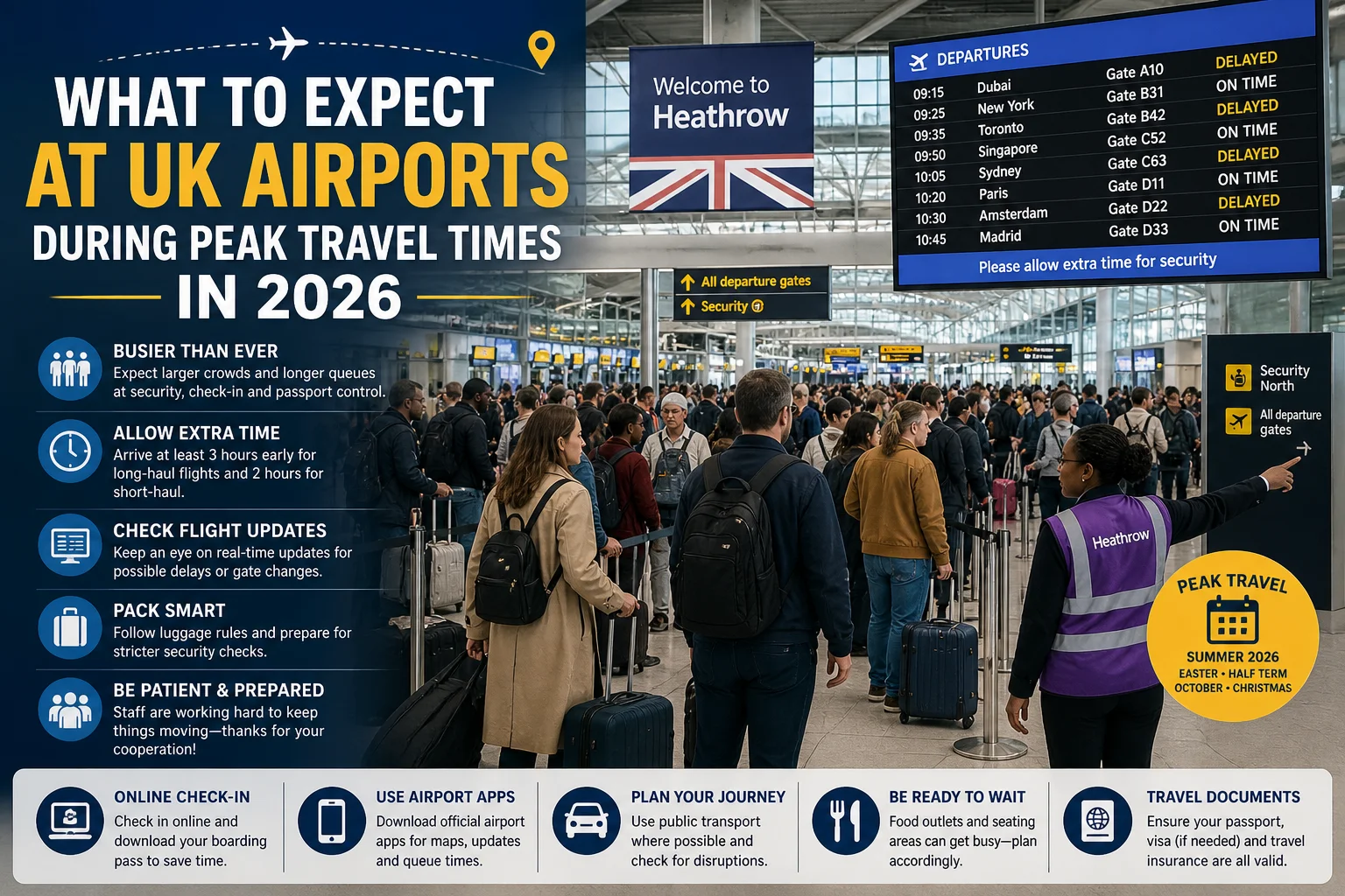 What to Expect at UK Airports During Peak Travel Times in 2026