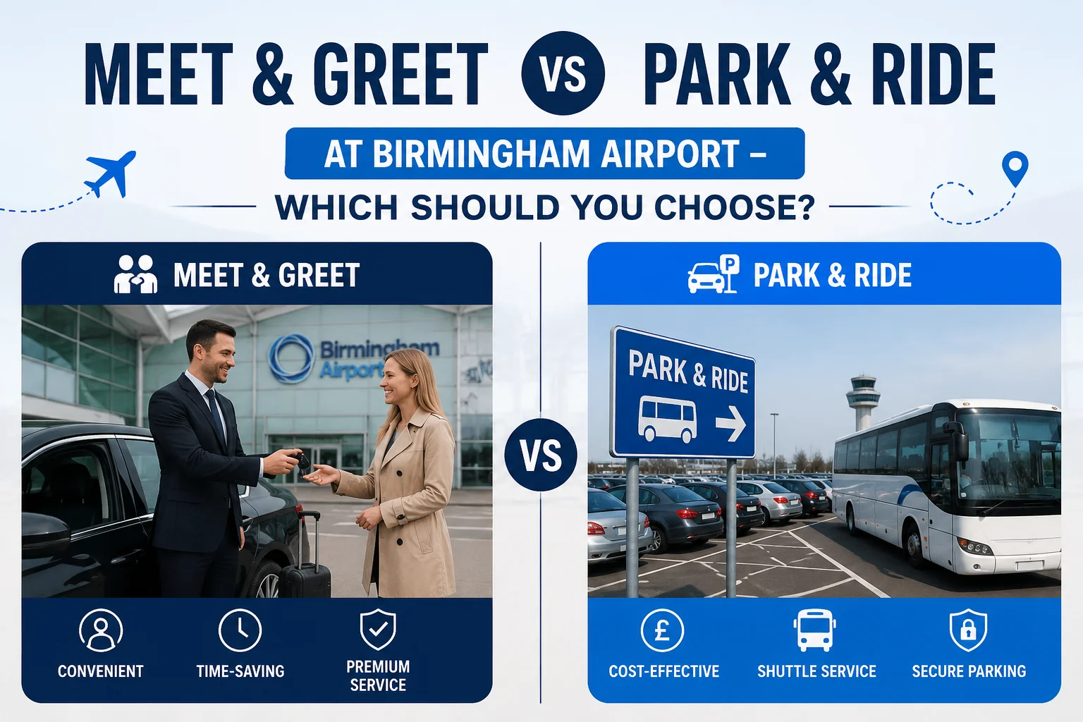 Meet and Greet vs Park and Ride at Birmingham Airport – Which Should You Choose?