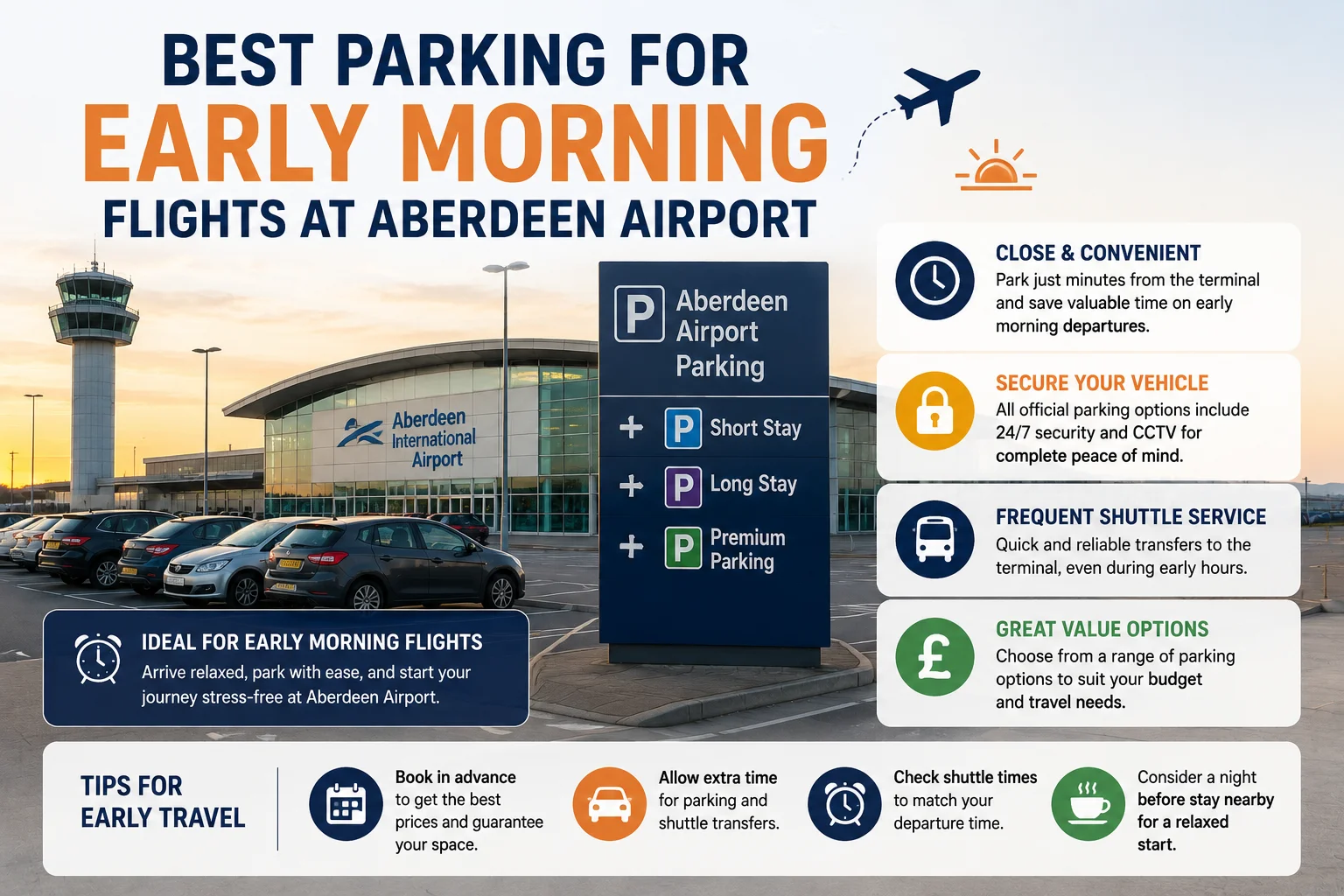Best Parking for Early Morning Flights at Aberdeen Airport